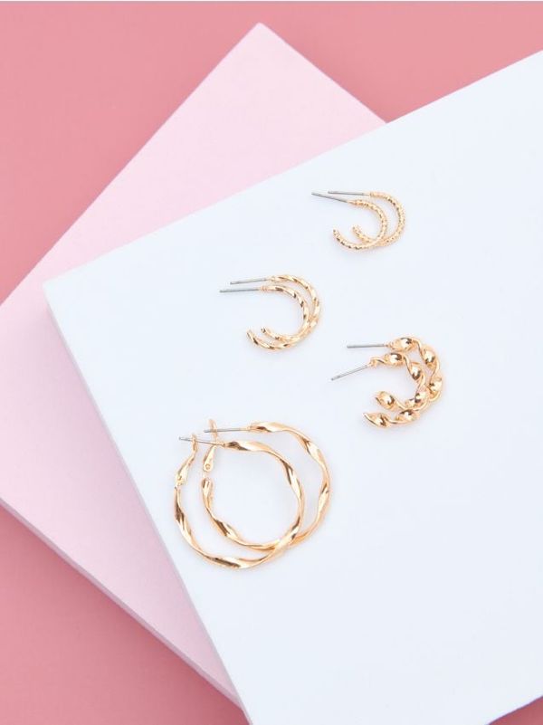 Sinsay Sinsay - Komplet od 4 para naušnica