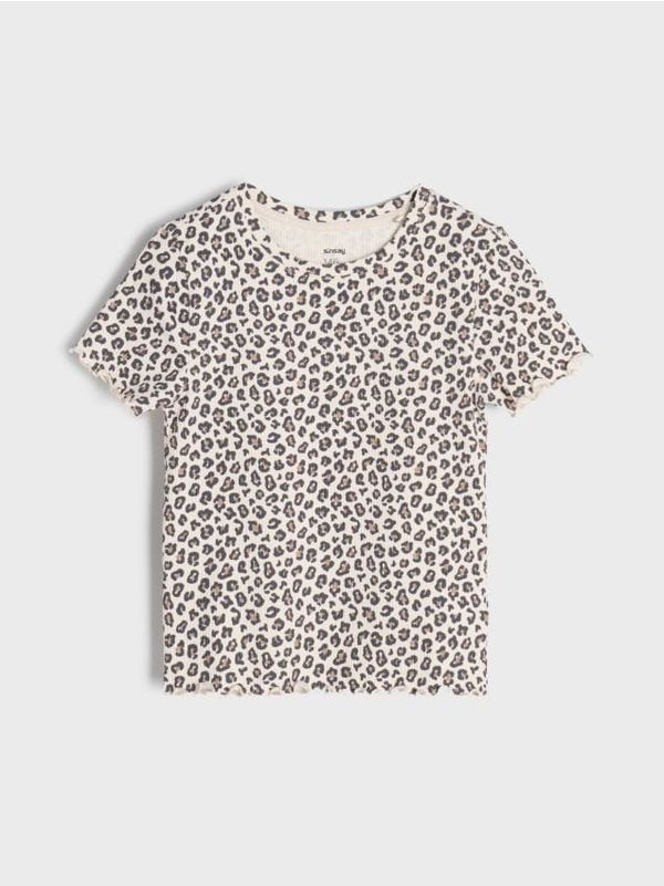 Sinsay Sinsay - Majica kratkih rukava leopard uzorka