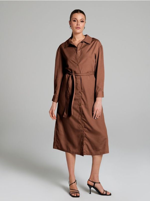 Sinsay Sinsay - Midi haljina s ovratnikom