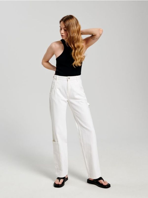 Sinsay Sinsay - Straight low waist traperice