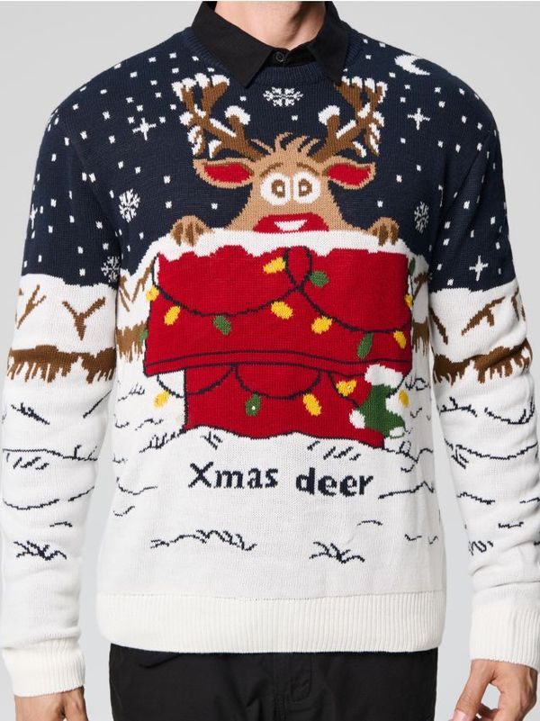 Sinsay Sinsay - Svjetleći džemper s božićnim motivom