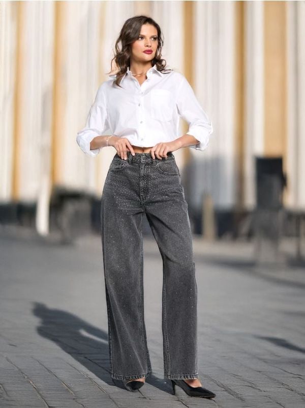 Sinsay Sinsay - Wide leg traperice