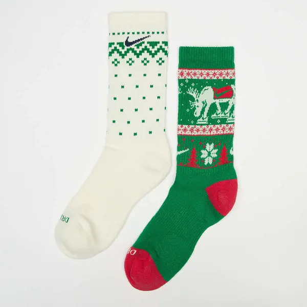 Nike 2 PACK - Everyday Plus Cushioned Winter Wonderland Crew Socks