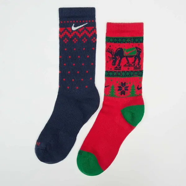 Nike 2 PACK -  Everyday Plus Cushioned Winter Wonderland Crew Socks