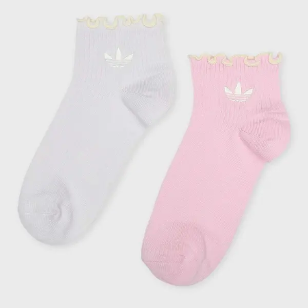 adidas Originals 2 PACK - Ruffle Quarter Socks