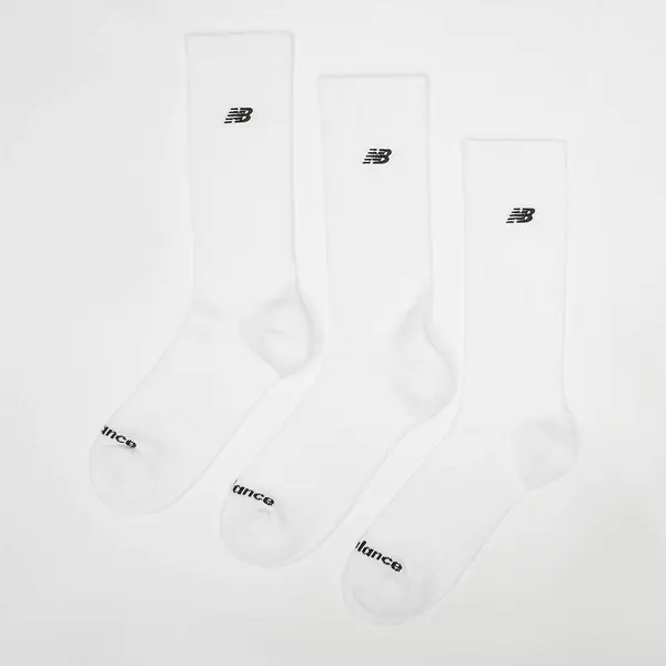New Balance 3 PACK - NB BLACK PATCH LOGO CREW -  white/grey/black