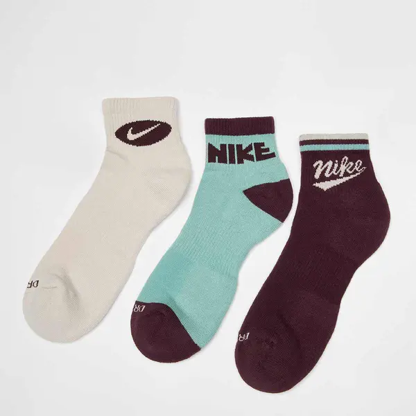 Nike 3 PACK - U NK ED PLS ANKL  LFESTL 144 multicolor