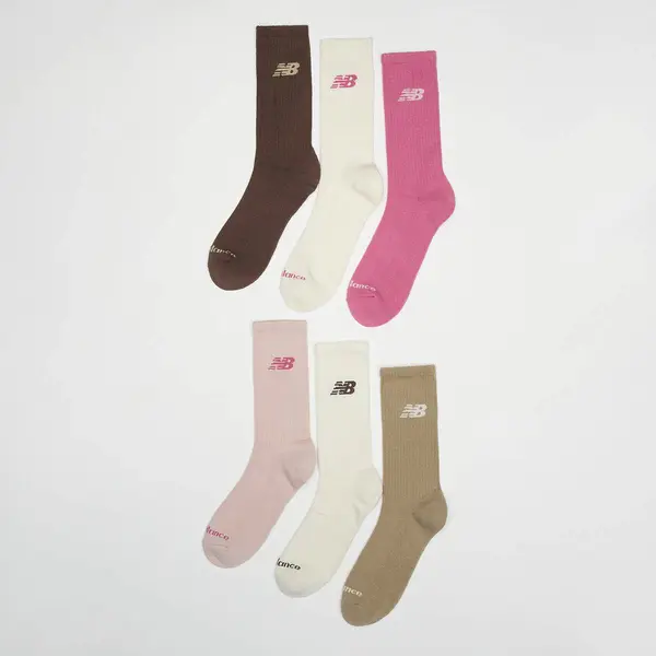 New Balance 6 PACK - Everyday Seasonal Crew Socks