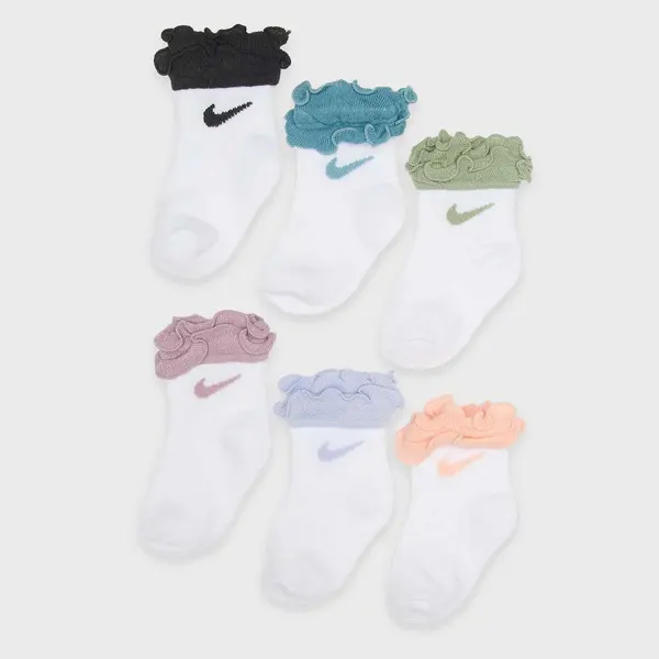 Nike 6 PACK - Infant/Toddler Ruffle Socks