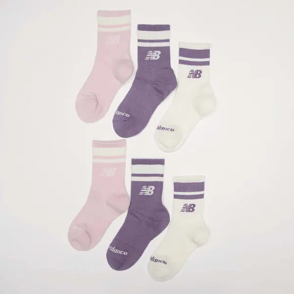 New Balance 6 PACK - Kids Everyday Stripe Midcalf