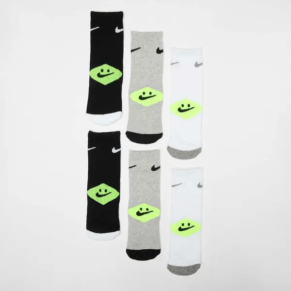 Nike 6 PACK - NHN  NIKE SMILEY CREW grey heather