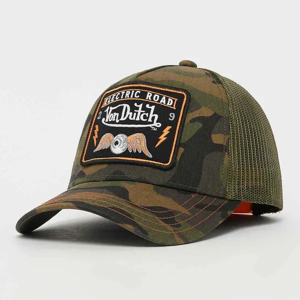 Von Dutch Originals Baseball Cap With Mesh Back Electric Road