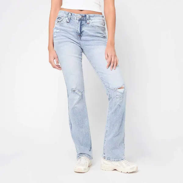 True Religion Becca Mid Rise Bootcut Flap