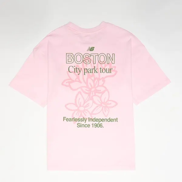 New Balance Boston Floral Graphic Tee Light Raspberry