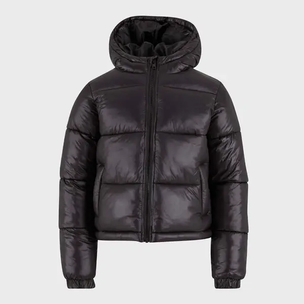 Urban Classics Boys Shiny Puffer Jacket With Hood