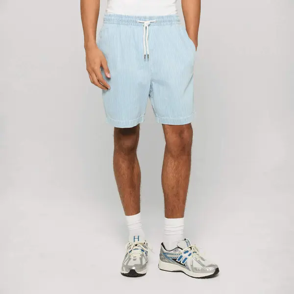 Urban Classics Casual Pinstriped Resort Denim Shorts