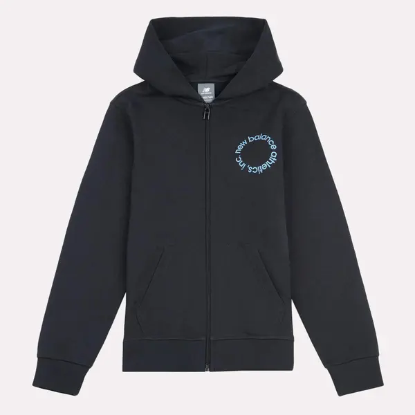New Balance Circular Logo Full Zip Hoodie