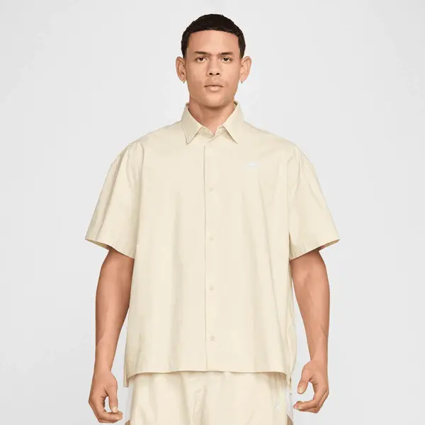 Nike Club Short Sleeve Buttoned Oversized Shirt
