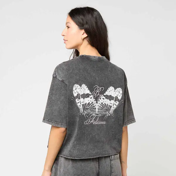Felicious Cropped destroyed Tee