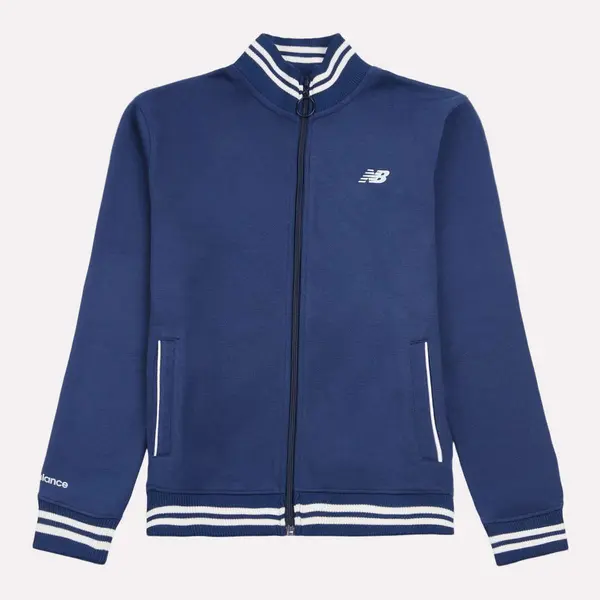 New Balance Double Knit Full Zip Funnel Top