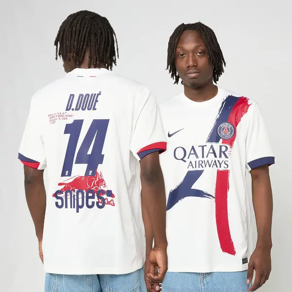 Nike Doué / No. 14 / Virgil Abloh Archive / PSG DRI-Fit Jersey Shortsleeve Stadium 25/26