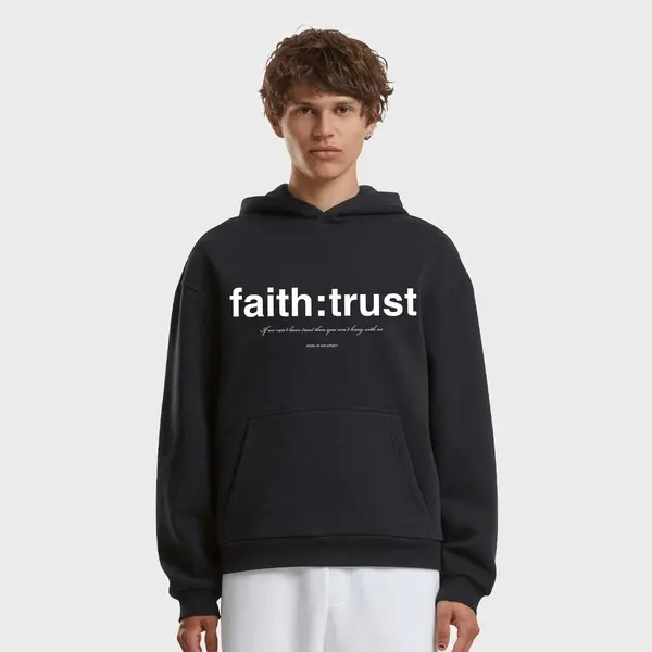 mister tee Faith And Trust Fluffy Hoody