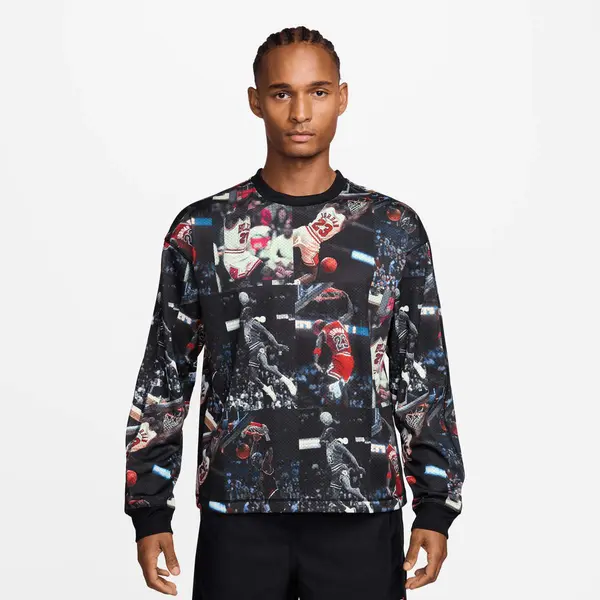 Jordan Flight Printed Long-Sleeve Jersey