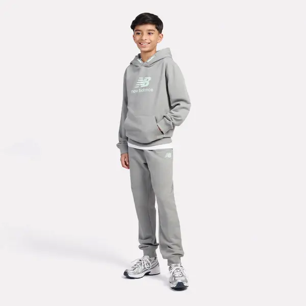 New Balance French Terry Stacked Logo Hoodie
