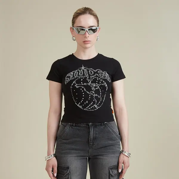 SNIPES Globe Studs Baby Tee