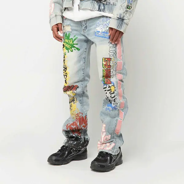 Smoke Rise Graffiti Jean