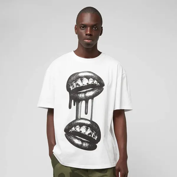 mister tee Grillz Lips Oversize Tee