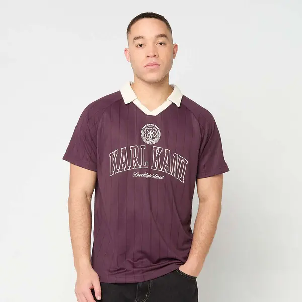 Karl Kani Heritage Emblem Shadow Pinstripe Soccer Jersey