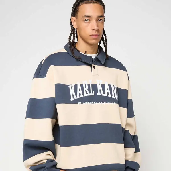 Karl Kani Heritage Stripe Oversized Rugby Shirt