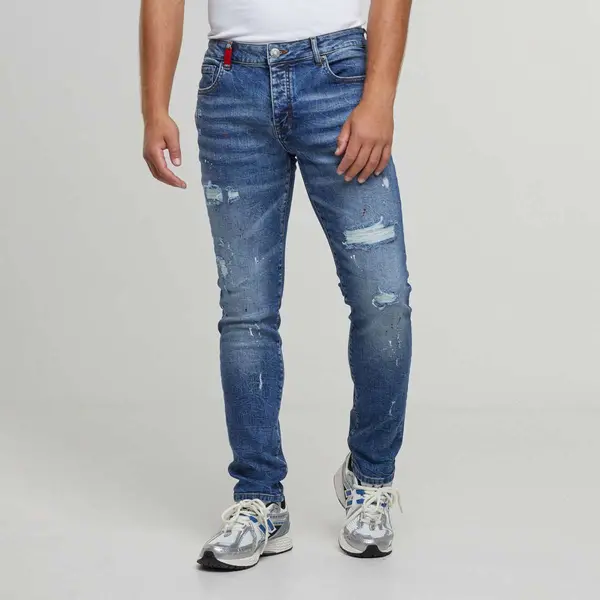 2Y STUDIOS Julio Ripped Slim Fit Jeans