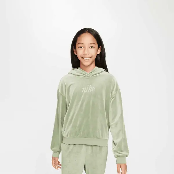 Nike JUNIOR G NSW PO HDY COZY oil green/jade horizon