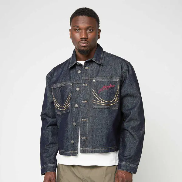 Karl Kani Kani Jeans Cropped Rinsed Denim Jacket