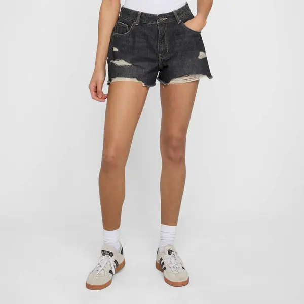 Urban Classics Ladies Destroyed Denim Shorts