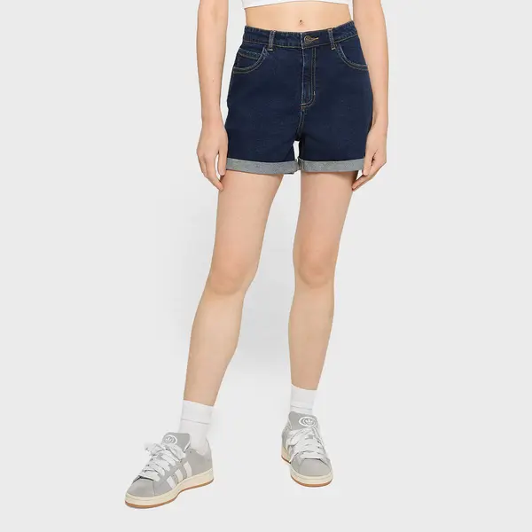 Urban Classics Ladies High Waist Denim Shorts