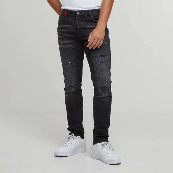 2Y STUDIOS Leonardo Ripped Slim Fit Jeans