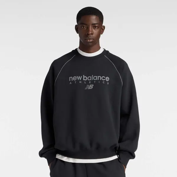 New Balance Linear Graphic Fleece Crew