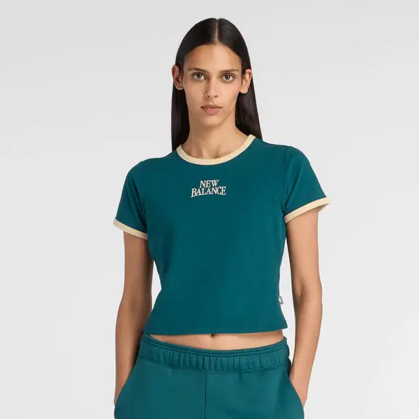 New Balance Linear Heritage Ringer T-Shirt
