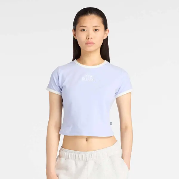 New Balance Linear Heritage Ringer T-Shirt