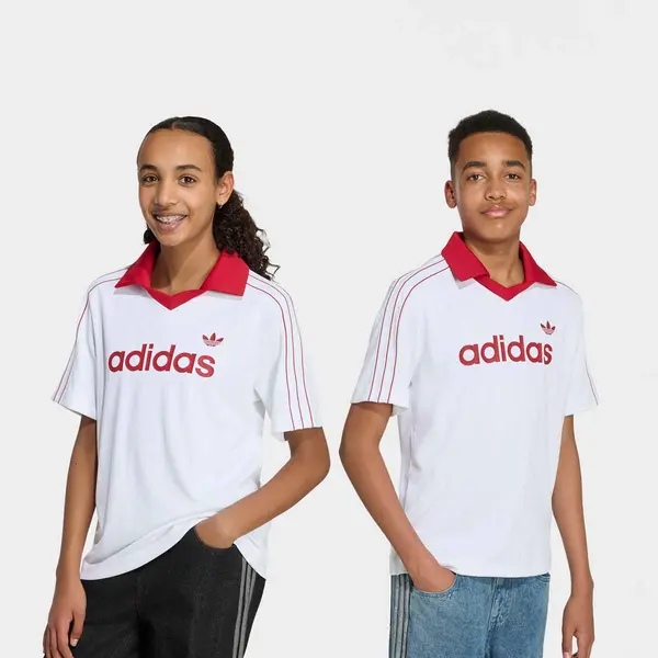 adidas Originals Loose Pinstripe Polo Tee