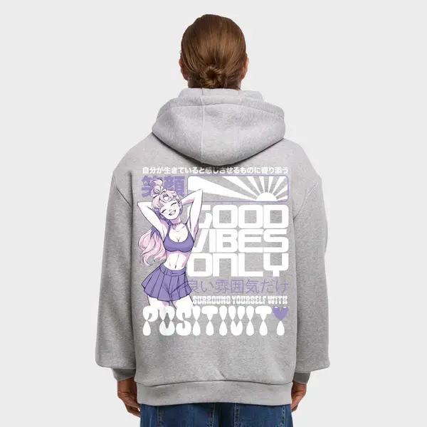 mister tee Manga Girl Fluffy Hoody