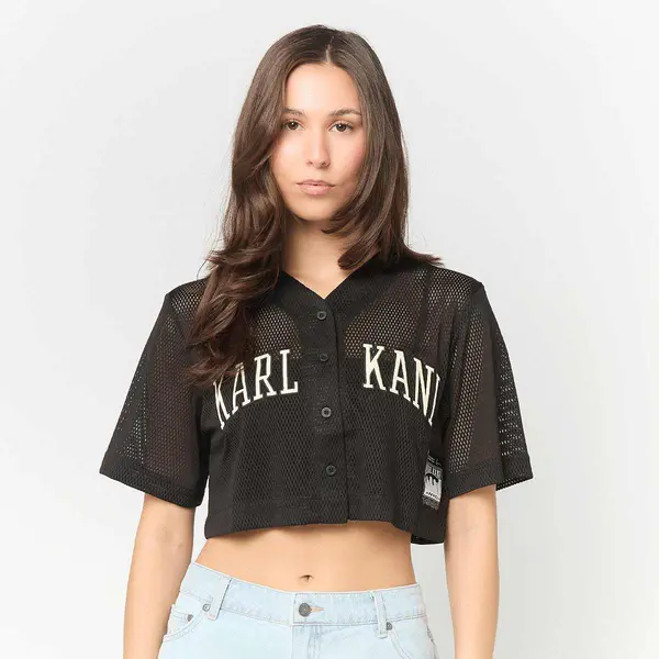 Karl Kani Mesh Cropped Baseball Shirt