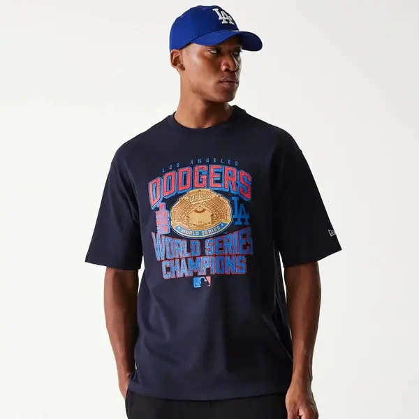 new era MLB Los Angeles Dodgers World Series Oversized Tee