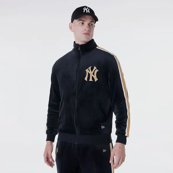 new era MLB Velour Track Top New York Yankees