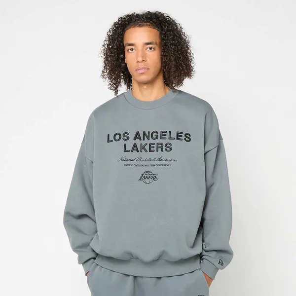 new era NBA Linear Graphic Boxy Crew Los Angeles Lakers