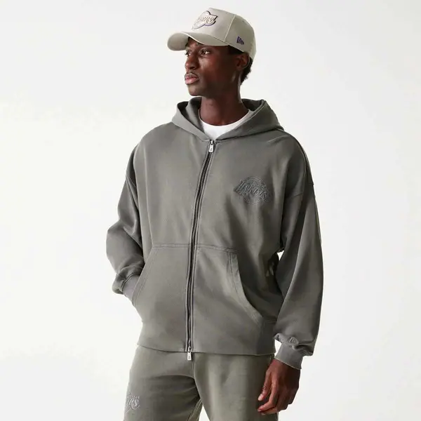 new era NBA Washed Full Zip Los Angeles Lakers