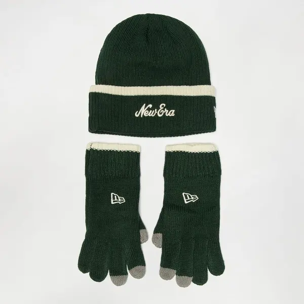 new era New Era Script Beanie Set blk/ofw